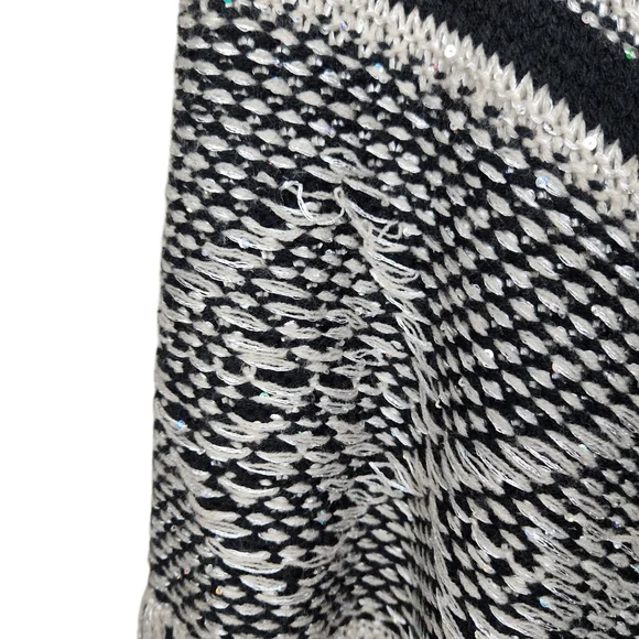 Alberto Makali New York Knit Shawl Metallic Glitter Tie Dye Womens Size L/XL - Picture 12 of 12